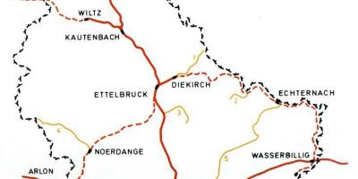 Kaart van Luxemburg station