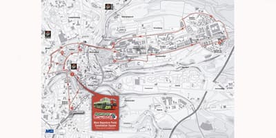 Kaart van de hop-on-hop-off Luxemburg